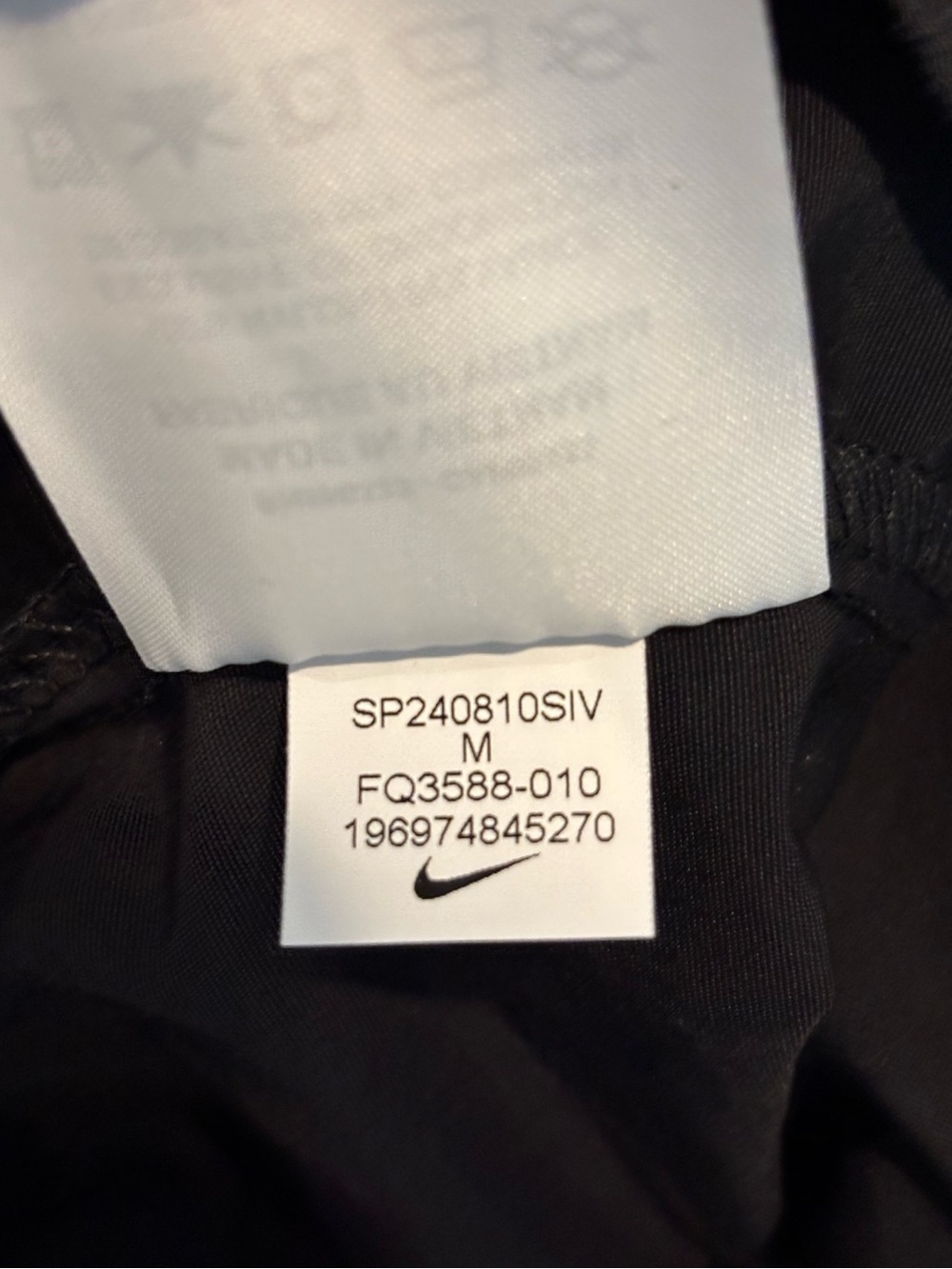 NWT Nike Sportswear Everything Wovens Mid Rise Open Hem Pants Black M FQ3588 - Picture 9 of 11